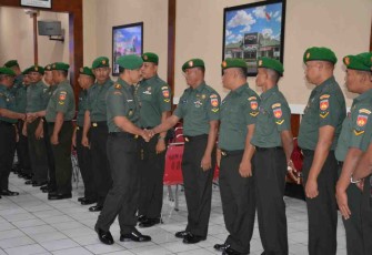 Ucapan selamat Danrem 073/Mkt kepada Bintara Abituren Diktukbasus Babinsa 