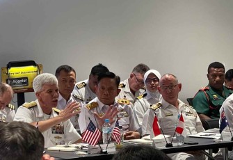 Pangkoarmada III Laksamana Muda TNI Irvansyah saat mengikuti latma Kakadu 2022 di Australia 