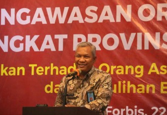 Tejo Harwanto saat memberikan sambutan
