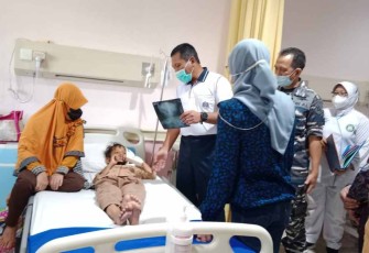 Muhammad Zul saat mendapatkan perawatan di RSAL dr Mintohardjo Jakarta 