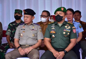 Kasrem 091/ASN saat menghadiri Peringatan HUT UU No.5 Tahun 1960 