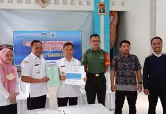 Penetapan RKPDes TA 2023 di balai desa Ngaran