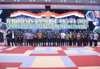 Rakernis TMMD ke 115 di Mabesad Jakarta. Kamis (29/9)