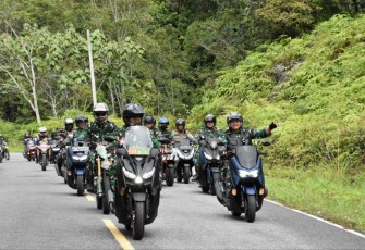 Touring Tanpa Batas dan Baksos Prajurit Petarung Korem 023/KS. Senin (3/10)