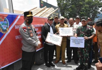 Bantuan sosial bencana gempa bumi, Senin (3/10)