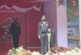 Peringatan HUT TNI ke-77 Kodim 0807/Tulungagung, Rabu (5/10)
