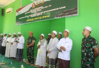 Doa bersama prajurit Kodim 0913/PPU