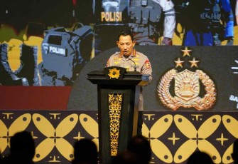 Kapolri Jenderal Listyo Sigit Prabowo saat menutup Business Matching Tahap IV, Bali, Jum'at (7/10)