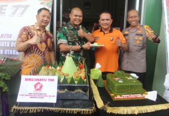 Perayaan HUT TNI ke-77 Kodim 0913/PPU, Sabtu (8/10)