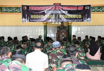 Peringatan maulid nabi Muhammad SAW di Kodim Ponorogo 