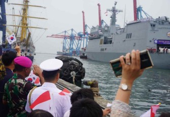 Passing Exercise Kedatangan Dua Kapal Perang Korea