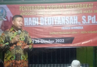 Cak Dedy saat menjaring aspirasi warga, Sabtu (16/10/2022).