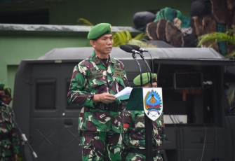 Kasrem 073/Mkt sebagai irup dalam upacara 17an