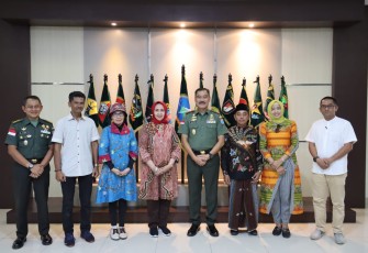 Silaturahmi DPW IPI bersama Pangdam XII/TPR  di Makodam XII/TPR