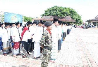 Upacara hari Santri di wilayah Kodim Ponorogo 
