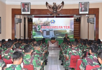 Pembekalan ilmu teritorial personel Korem 073/Mkt