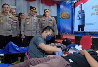 Baksos donor darah Polda Kalsel