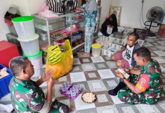 Komsos bersama pengusaha Amplang di wilayah binaan