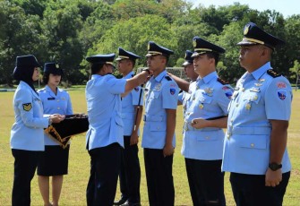 Dandepohar 20 Kolonel Lek Agus Himawan saat sertijab