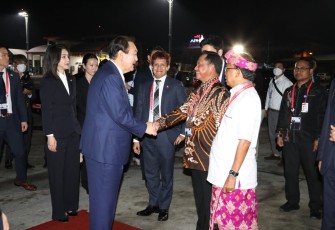Mendagri saat Melepas Presiden Korea Selatan