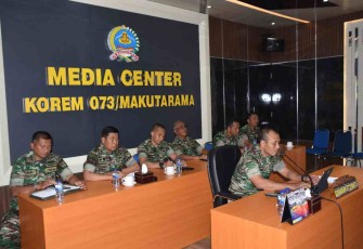 Danrem 073/Mkt mengikuti pelatihan jehumasan secara daring