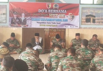 Doa bersama prajurit Kodim 0805/Ngawi