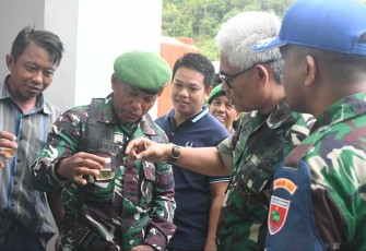 Sidak cek urine prajurit Korem 152/Tatag