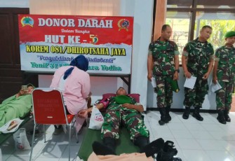 Donor darah Yonif 511/DY Blitar