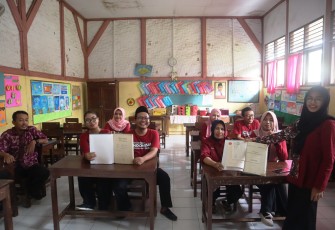 Komunitas SGM ketika berada di SD Wedarijaksa 01 Pati