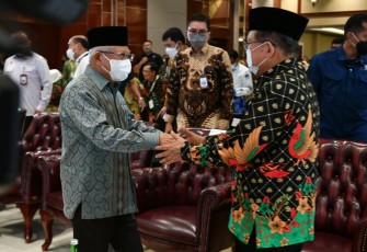 Wapres RI KH Ma'ruf Amin saat Munas KAHMI Ke-XI di Palu