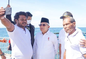 Wapres RI KH Ma'ruf Amin nge-Vlog bersama nelayan Biak Numfor Papua, Jum'at (2/12)