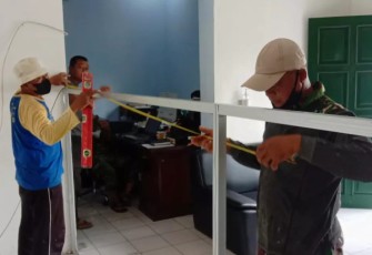 Pembenahan ruangan penerangan Korem 081/DSJ