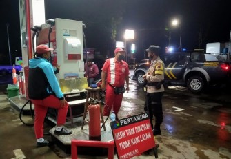 Patroli malam hari anggota Polres Banjarnegara 