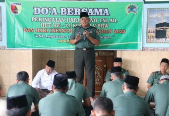 Doa bersama prajurit Kodim Ngawi