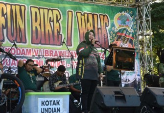 Wabup Ponorogo saat memberikan sambutan 