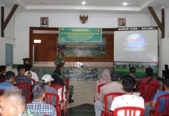 Sosialisasi bela negara generasi muda di Kodim 0309/Solok