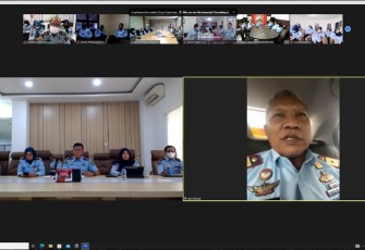 Tejo Harwanto saat berikan arahan Satuan Kerja Jajaran Kanwil Kemenkumham Banten 
