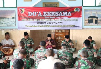 Doa bersama prajurit Kodim 0805/Ngawi