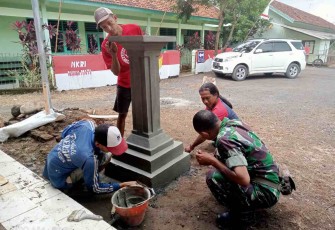 Petsiapan dalam rangka pencanangan Kampung Pancasila 