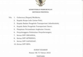 Surat Edaran Perjalanan Dalam dan Luar Negeri