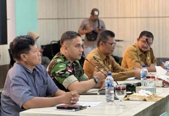 Danlanud Maimun Saleh saat memberikan sambutan 
