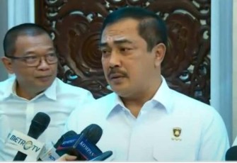 Kabareskrim Polri Komjen Agus Andrianto saat memberikan keterangan pers 