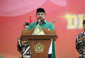 Menag Saat Membuka Diklatsar Akbar Satkorwil Banser DKI Jakarta