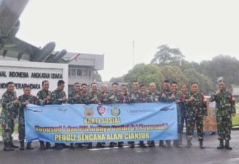 Bansos Kemanusian Koopsud I peduli korban gempa Cianjur