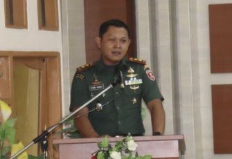 Dandim 1001/HSU-BLG Letkol Inf Dhuwi Hendradjaja saat mensosialisasikan program BAAS