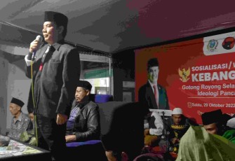 H. Gunawan, saat sambutan.