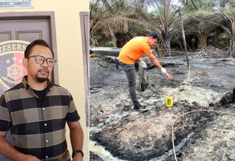 Kasatreskrim AKP Miftahuda Dizha Fezuono, S.I.K saat memberikan keterangan pers, Kamis (13/10/2022).