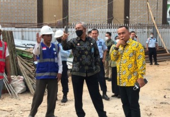 Kakanwil Tejo saat Pantau Pembangunan Blok Hunian Lapas Tangerang dan Pembangunan Masjid Bapas Tangerang