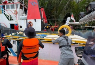 Bakamla RI saat Evakuasi Kapal Hilang Kontak di Perairan Tarakan