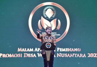 Gus Halim di malam Penganugerahan Pemenang Lomba Promosi Desa Wisata Nusantara 2022 Tahap II di Pullman Hotel, Rabu (14/12/2022).